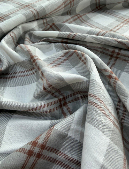 Flanela leve Xadrez - R$ 59,90/metro