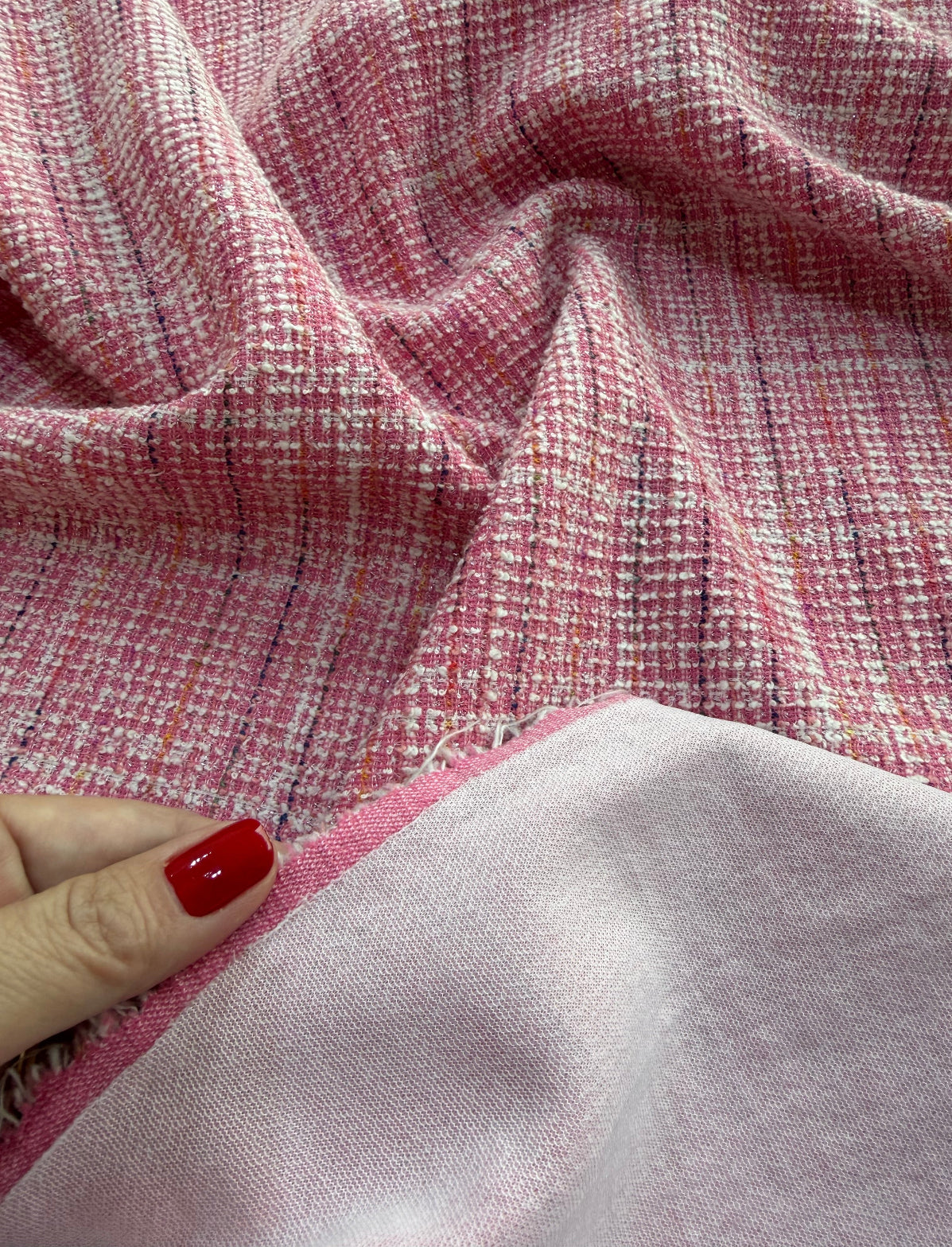 Tweed de Malha Entretelado - R$ 69,90/metro