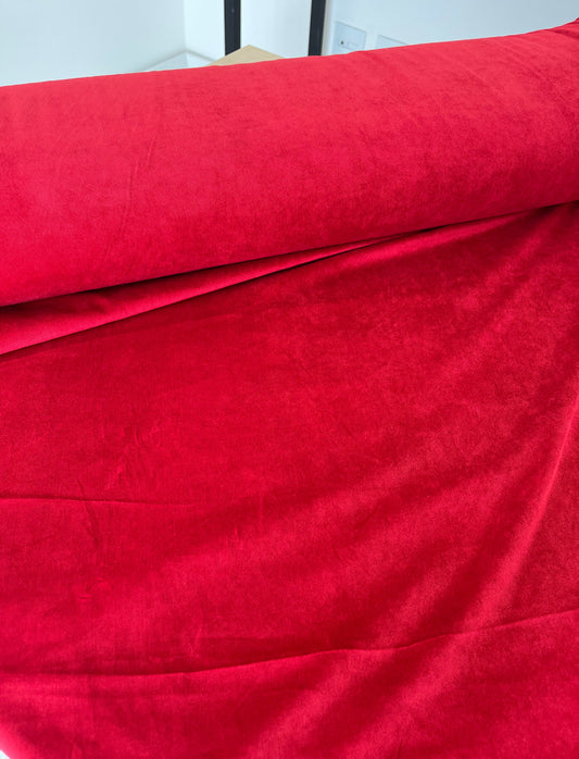 Veludo Cotelê vermelho - R$ 59,90/metro