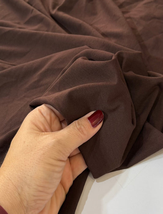 Malha de viscose Marrom Café - R$ 49,90/metro