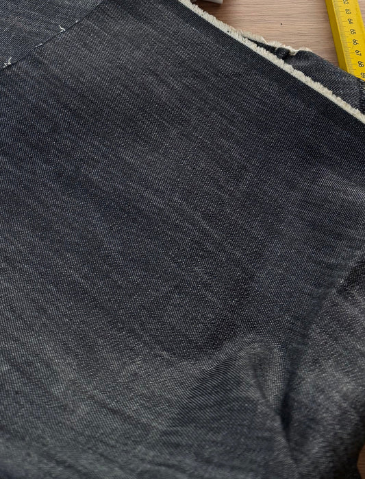 Jeans encorpado preto  Canatiba 100% algodão - R$ 69,90/metro