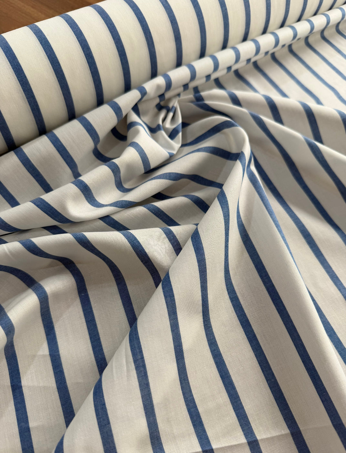 Camisaria 100% algodão Egípcio Branco/Azul - R$ 59,90