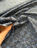 Jacquard home DECOR floral azul