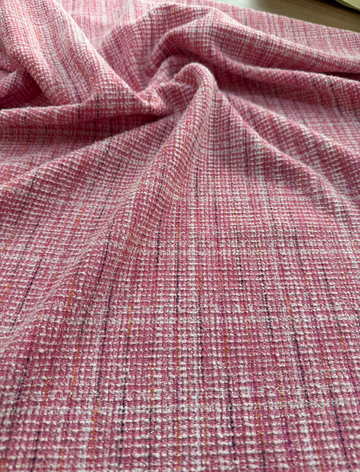 Tweed de Malha Entretelado