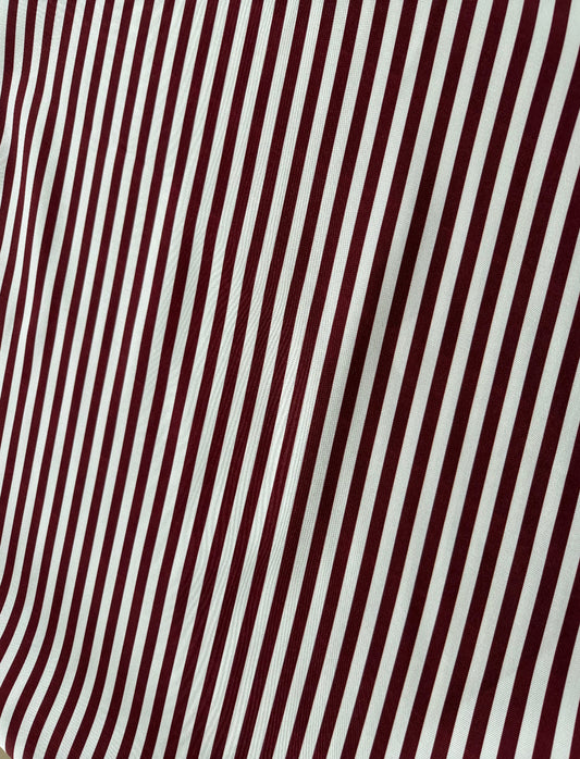 Tencel Estampado Listrado Vinho - R$ 49,90/metro