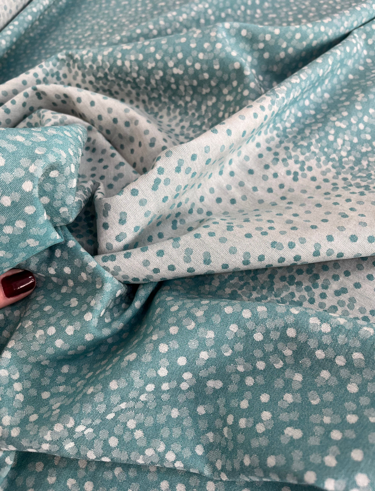 Jacquard Poá Azul - 59,90/metro