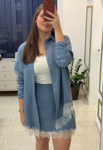 Linho Puro encorpado Azul Denim