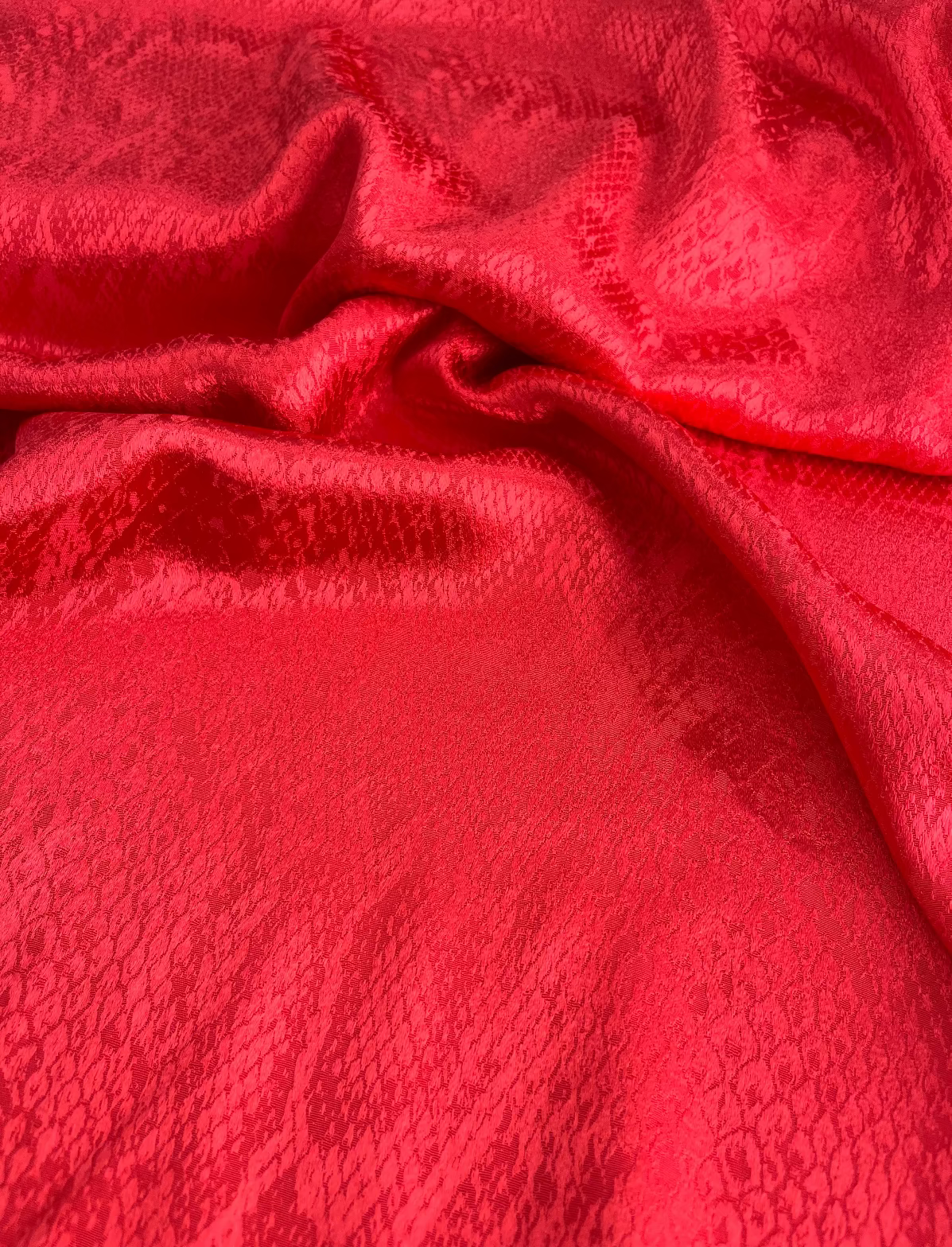 Banca 63 - Viscose laranja acetinada Jacquard