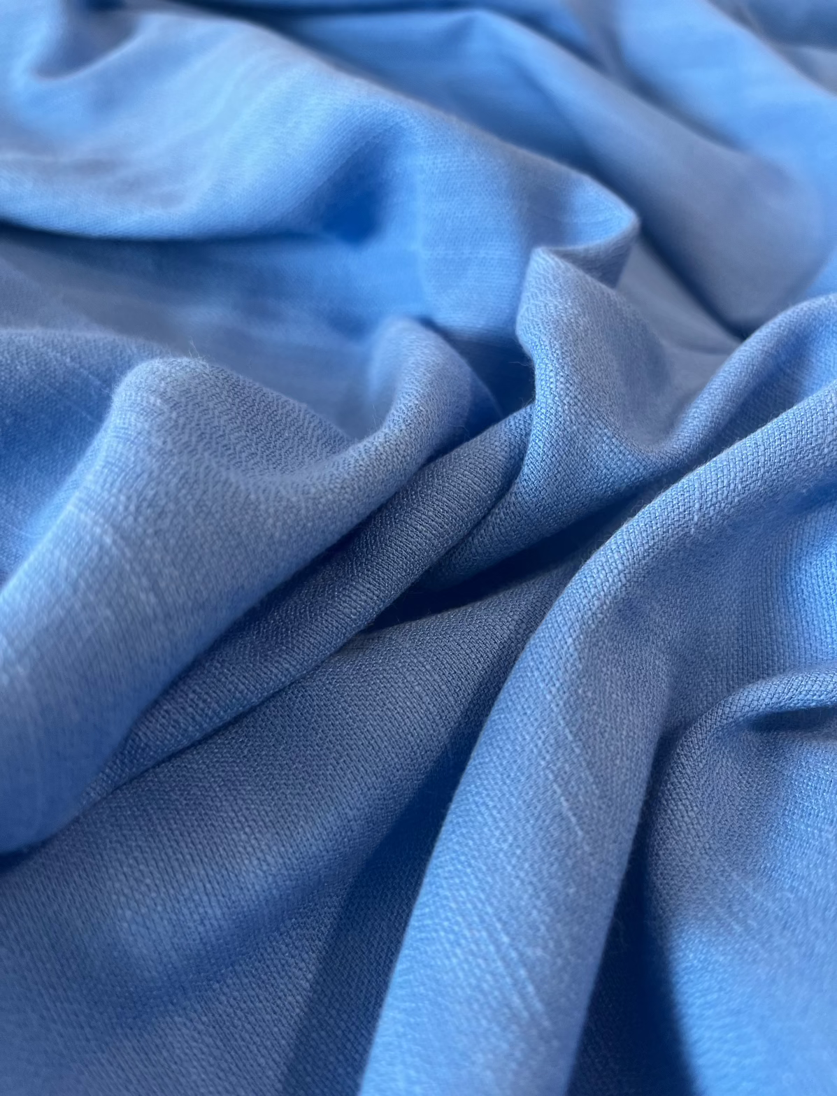 Viscose com Algodão Azul Hortência - R$ 39,90/metro