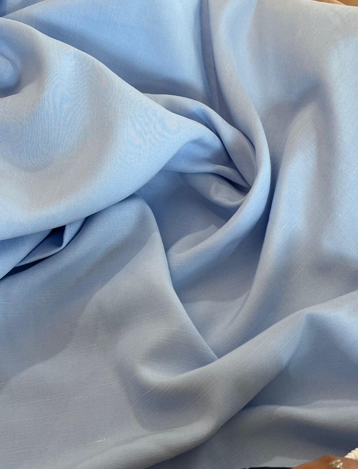 Viscose com Cânhamo-  5% cânhamo 95% viscose-Azul Sky - R$ 42,90/metro