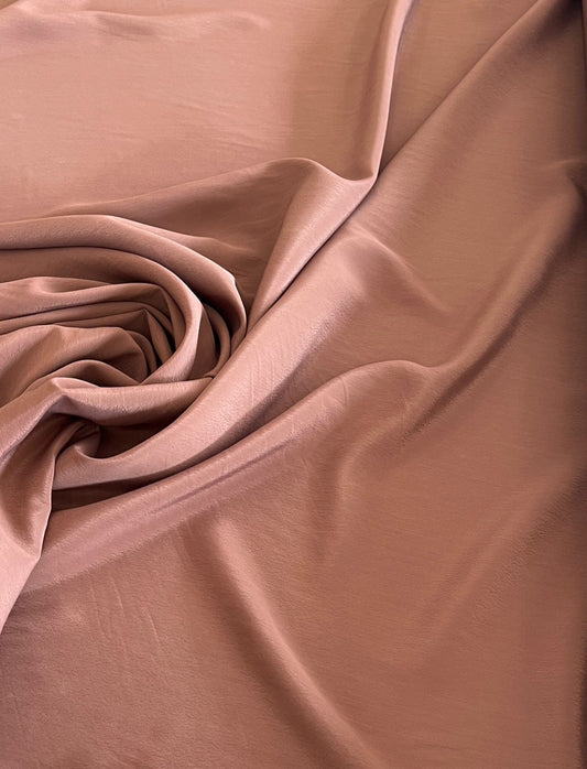 Crepe de viscose - Marrom Nescau  - R$ 39,90/metro.